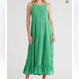 JASON WU Green Midi Dress